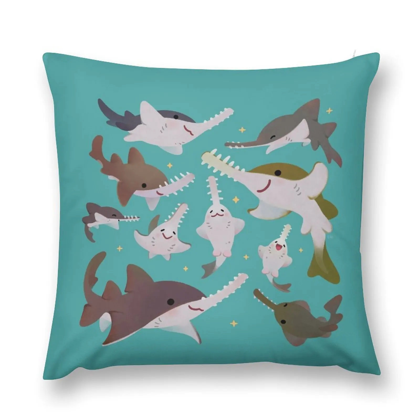 Sawfish Throw Pillow Christmas Pillowcase Cushion Cover For Sofa Luxury Cushion Cover Cushions For Sofa pillow