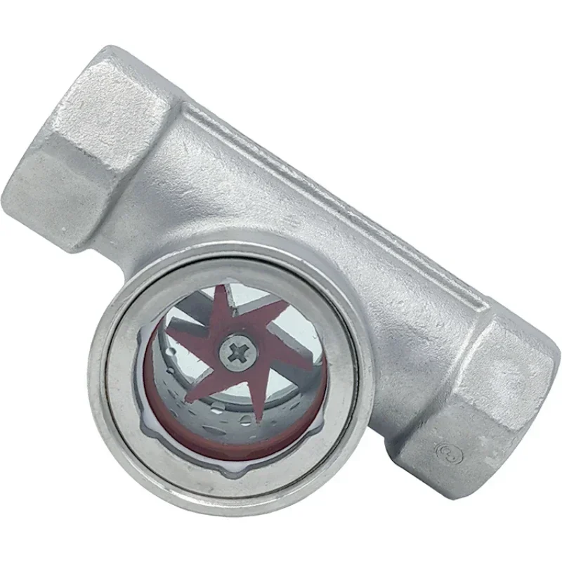 304 Stainless Steel 1 Inch High Pressure Impeller Mirror Thread Water Flow Indicator Observation Mirrorcheap And Fine