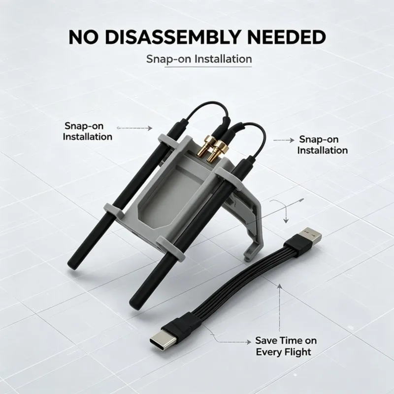 lxyb18b-dji-mini-5-pro-4g用ボトムマウントブラケット、3dホルダー、ケーブル、アンテナ