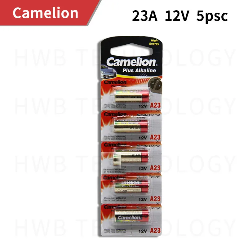 Wholesale 5pcs/lot New 12V Camelion A23 23A Ultra Alkaline battery/alarm batteries Free Shipping