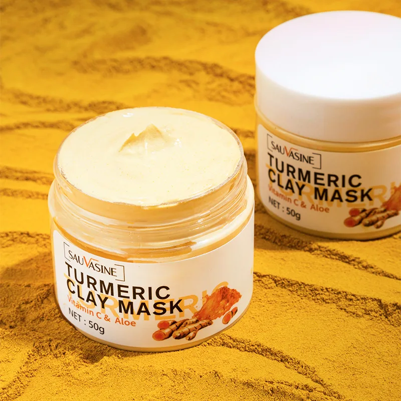 Turmeric Mud Mask Ginger Repair Mask Hydrating Turmeric Mud Smear Nourishing Cleansing Whitening Mask