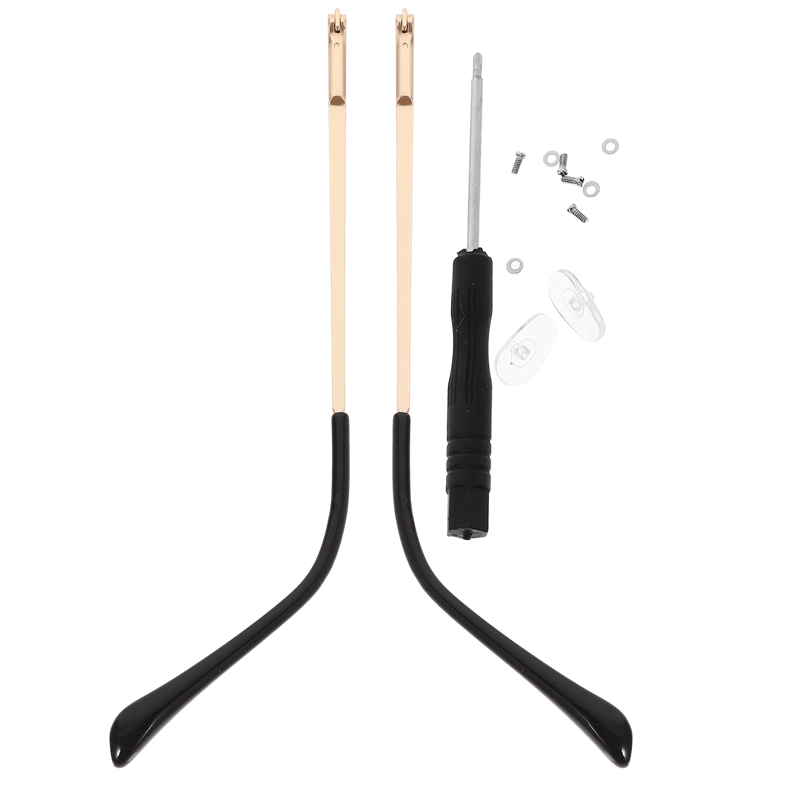 

1 пара универсальных металлических дужек для очков, сменные, для солнцезащитных очков, очков для чтения, очков для близорукости, комплект для ремонта очков, запчасти для очков