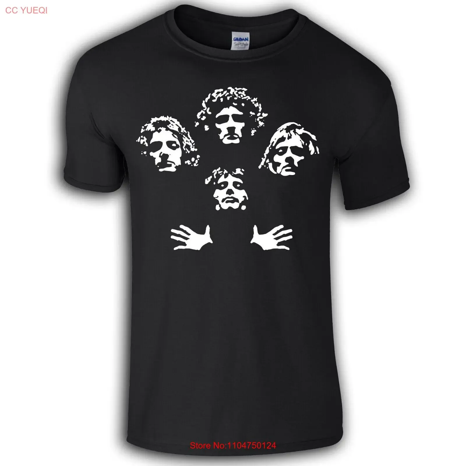 البوهيمي الرابسودي الملكة تي شيرت 70s 80s روك ريترو خمر غسلها الشارع الشهير قليلا أوم موضة الجرافيك مصمم الملابس #1