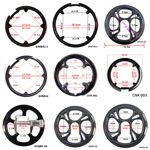 Protección de piñón de bicicleta, cubierta protectora de rueda de cadena, Protector de anillo de cadena de manivela, accesorios de bicicleta 42 44 46 48 50 52T
