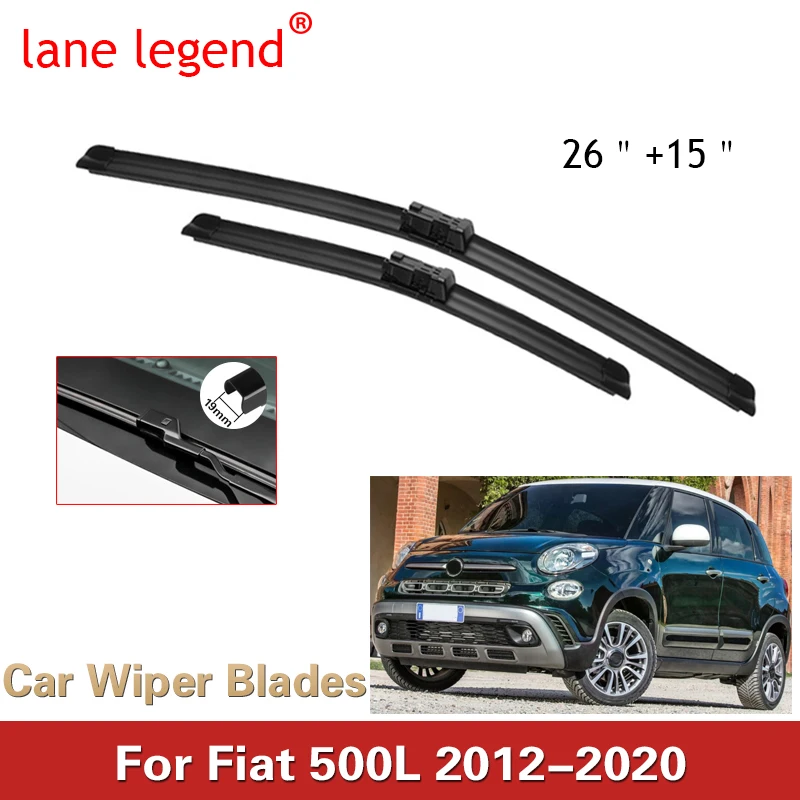 

For Fiat 500L 2012-2020 26"+15" Front Wiper Blades Windshield Windscreen Window Cutter Accessories 2015 2016 2017 2018 2019 2020