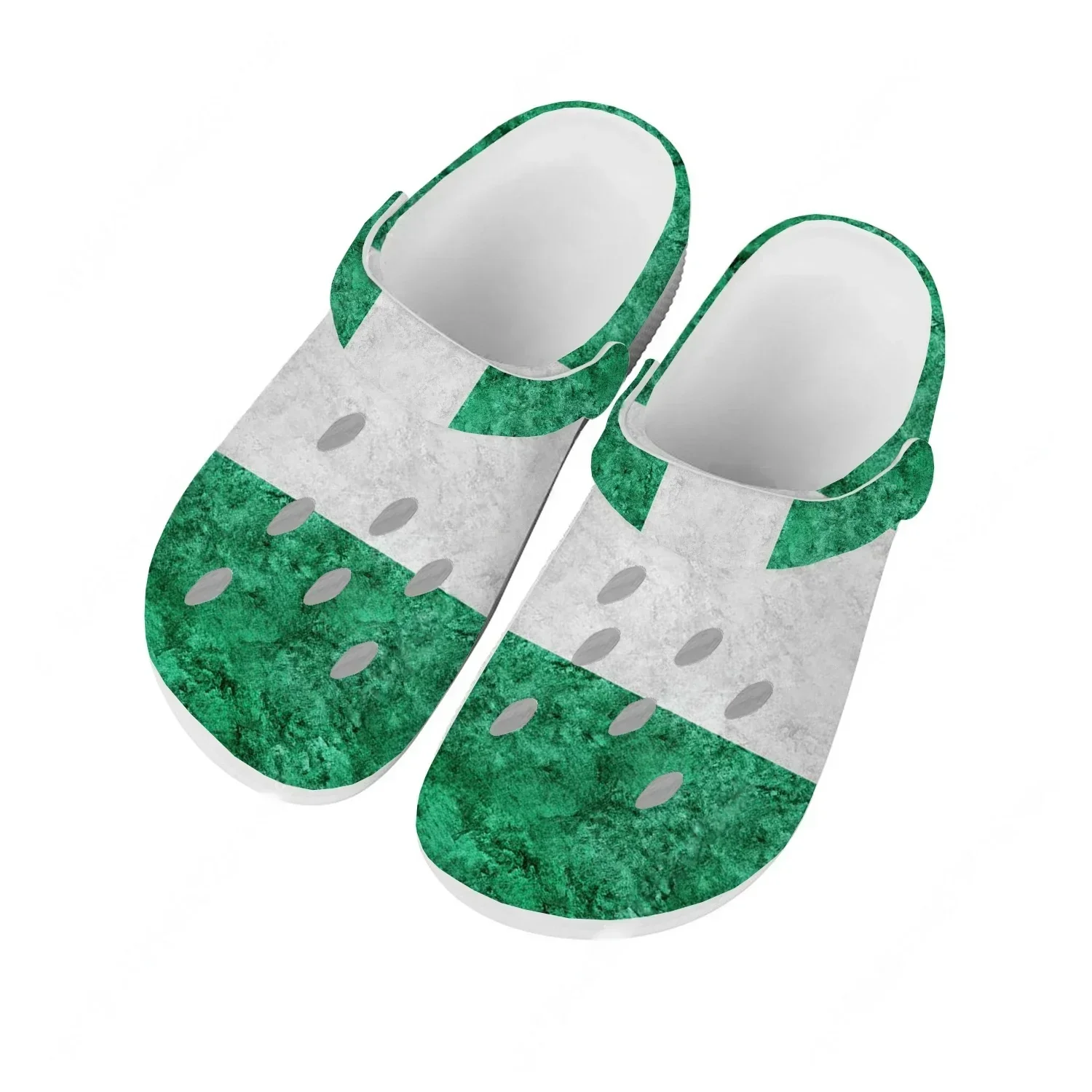Nigeria National Flag Water Shoes Men Women Comfortable Home Garden Clogs Customizd Sandals Beach Breathable Hole Slippers