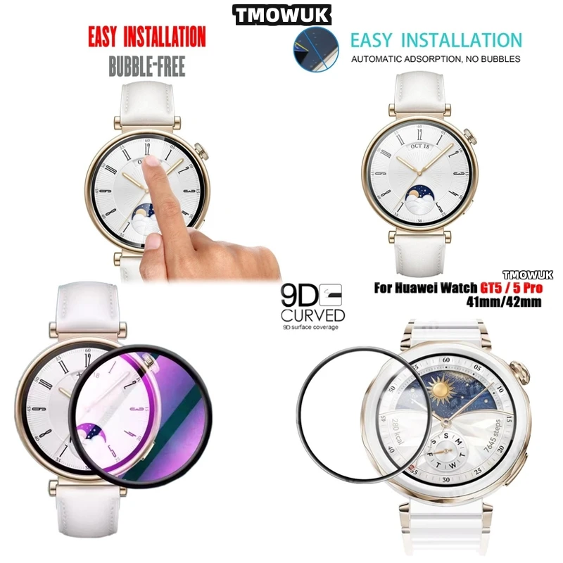 

Tempered Glass Alternative Screen Protector For Huawei Watch GT4 46mm GT5 41mm Watch5 46mm Watch5 42mm – Anti-slip HD, Durable S