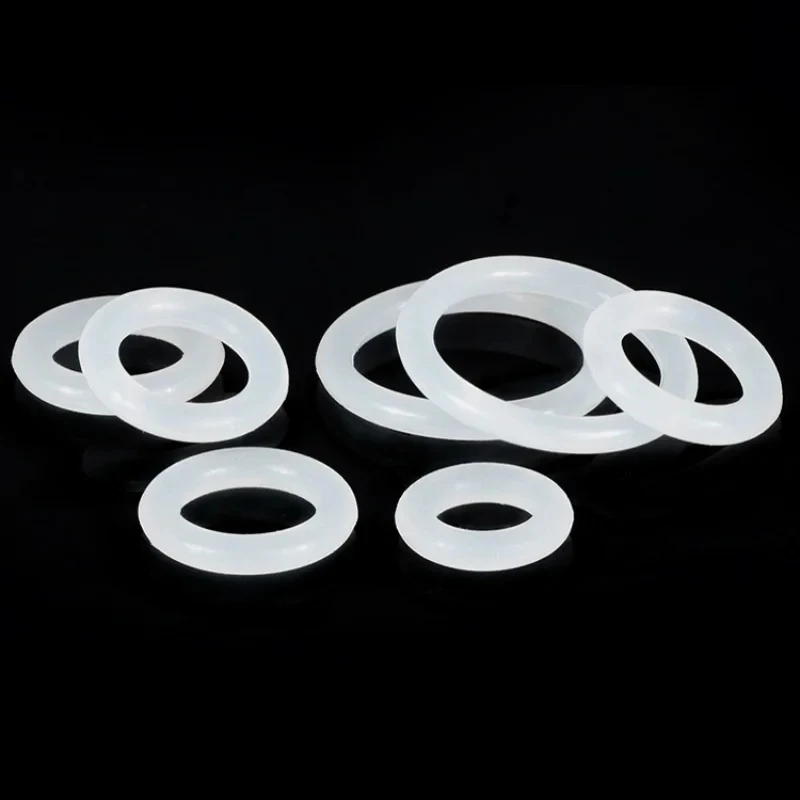 White Food Grade Silicone O Ring Waterproof Rubber Seal Gasket Outer Diameter 3mm To 60mm Sealing Hardware Fitting 3