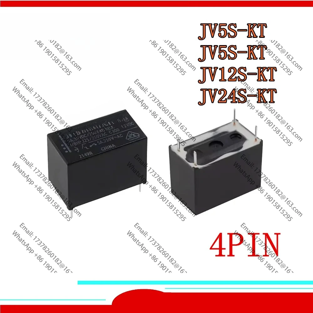 

10pcs/lot NEW relay JV24S-KT-24VDC JV3S-KT JV5S-KT JV12S-KT 12VDC 24VDC JV24SKT DC24V 12V 4PIN