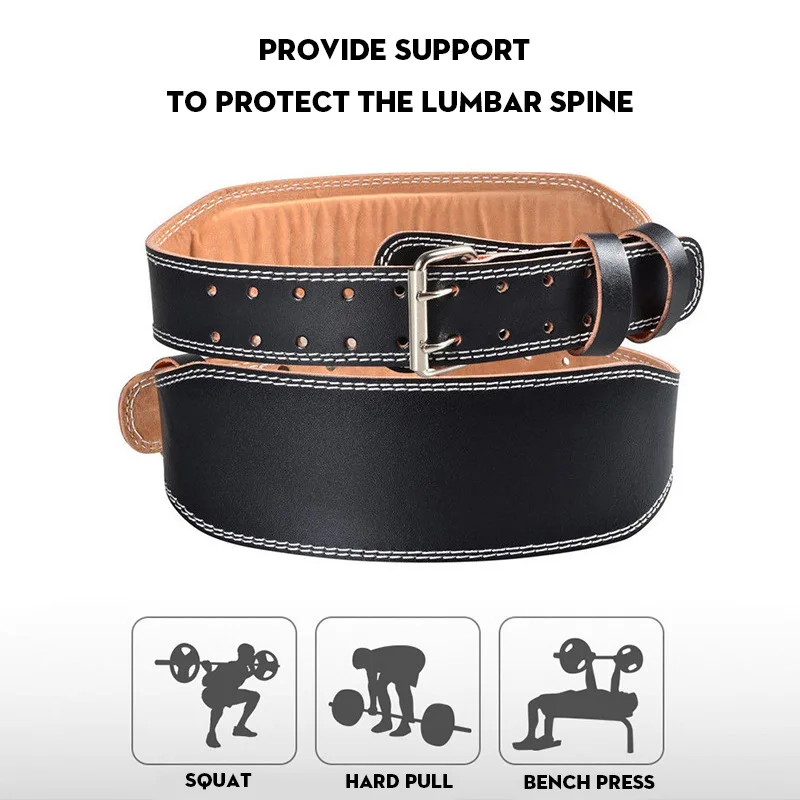 Protective Belt Fitness Men And Women Squat Deadlift Weightlifting Belt PU Leather Weightlifting Deadlift Fitness Protective Bel