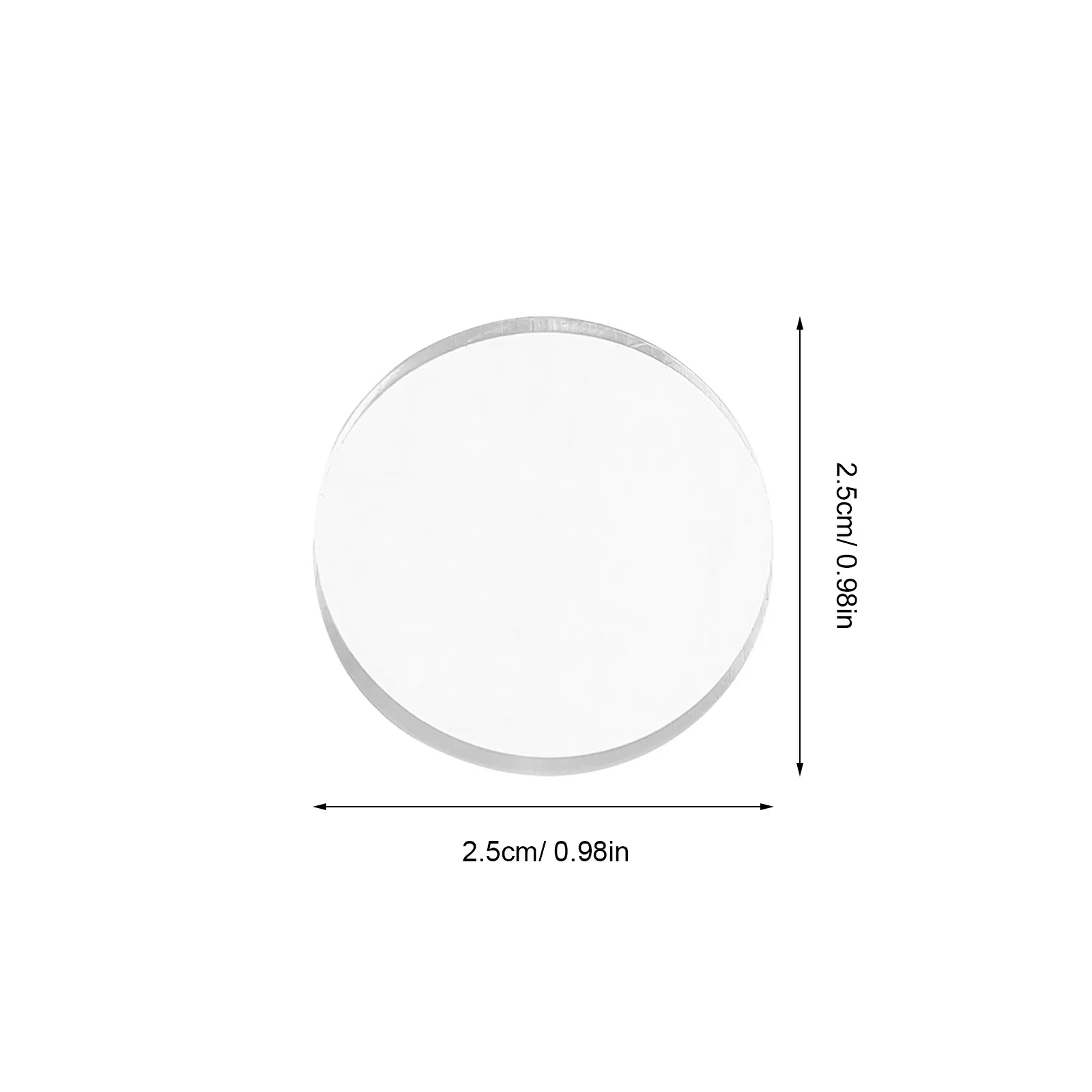 25Pcs Clear Glass Tabletop Anti Slip Pads Non Adhesive Silicone Bumpers Stable Cushions Protectors for Dining Office Home