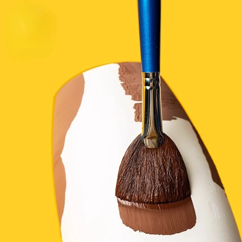 Good Water Absorption Fan-shaped Pen Brush Crockery Brush Glaze Tool DIY Ceramic Handicraft Coloring Water Replenishment Tool