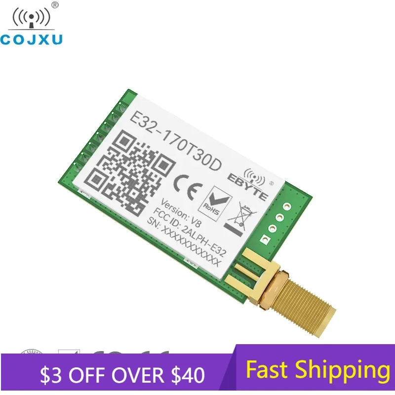 LoRa rf Module 170MHz 1W 170 MHz UART Wireless Transceiver Long Distance SMA-k Antenna E32-170T30D-V2.0