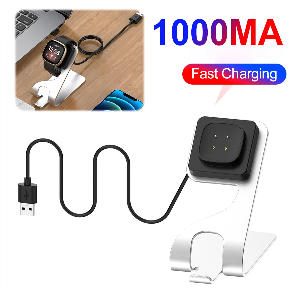 Carregador magnético de substituição, cabo de carregamento usb, adaptador de doca para fitbit ace lte/sense/sense 2/versa 3/versa 4