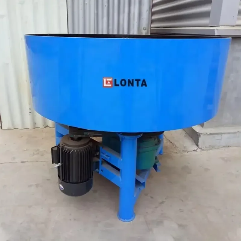 LONTA JQ500 500L Cement Mixer Betonniere Block Making Machine Forced Action Flat Mouth Pan Concrete Mixer Machine