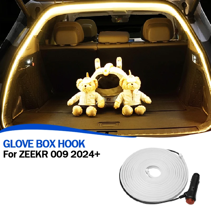 

For ZEEKR 009 2022-2025 Trunk Light Strip Door Tailgate Lighting Ambient Light Luggage Compartment Light Strip Car Accessories
