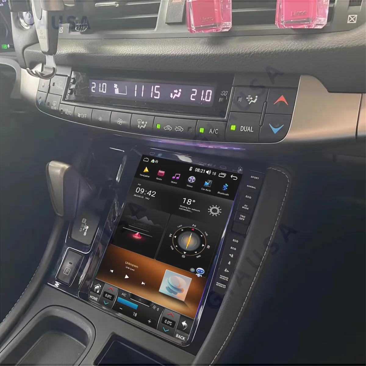 Carplay أندرويد 14 شاشة تعمل باللمس لكزس CT200 CT200H CT 2011-2022 راديو السيارة مشغل وسائط متعددة لتحديد المواقع والملاحة ستيريو DSP رئيس #5