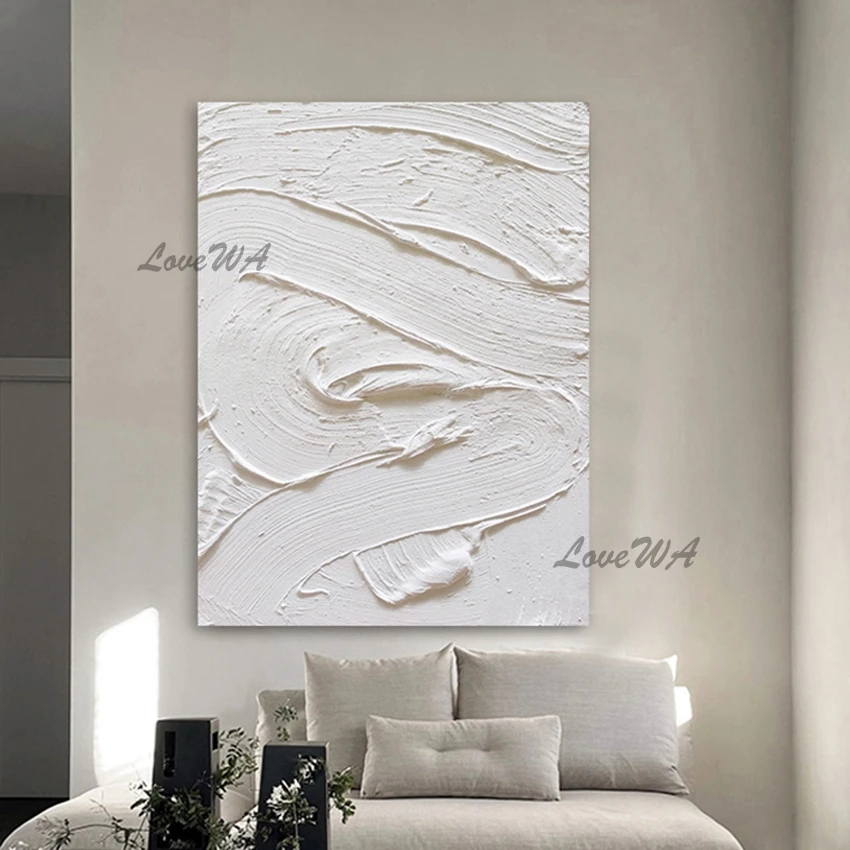 Imagem -05 - Textura Simples Pintados à Mão Pintura a Óleo Modern Wall Decor Design Cinza Pinturas Acrílicas Canvas Art Picture