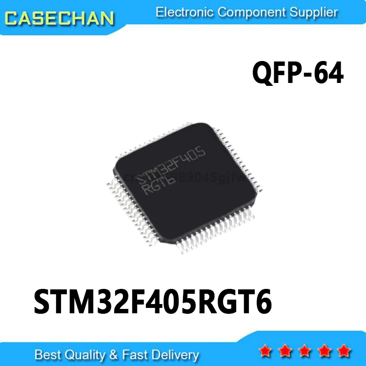 2PCS New and Original STM32F405 STM32F405RGT6 QFP-64