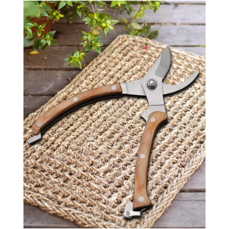 

Multi Functional Pruning Scissors Gardening Branch Fruit Branch Wood Handle Gardening Scissors Garden Tool Bonsai Fruit Picker