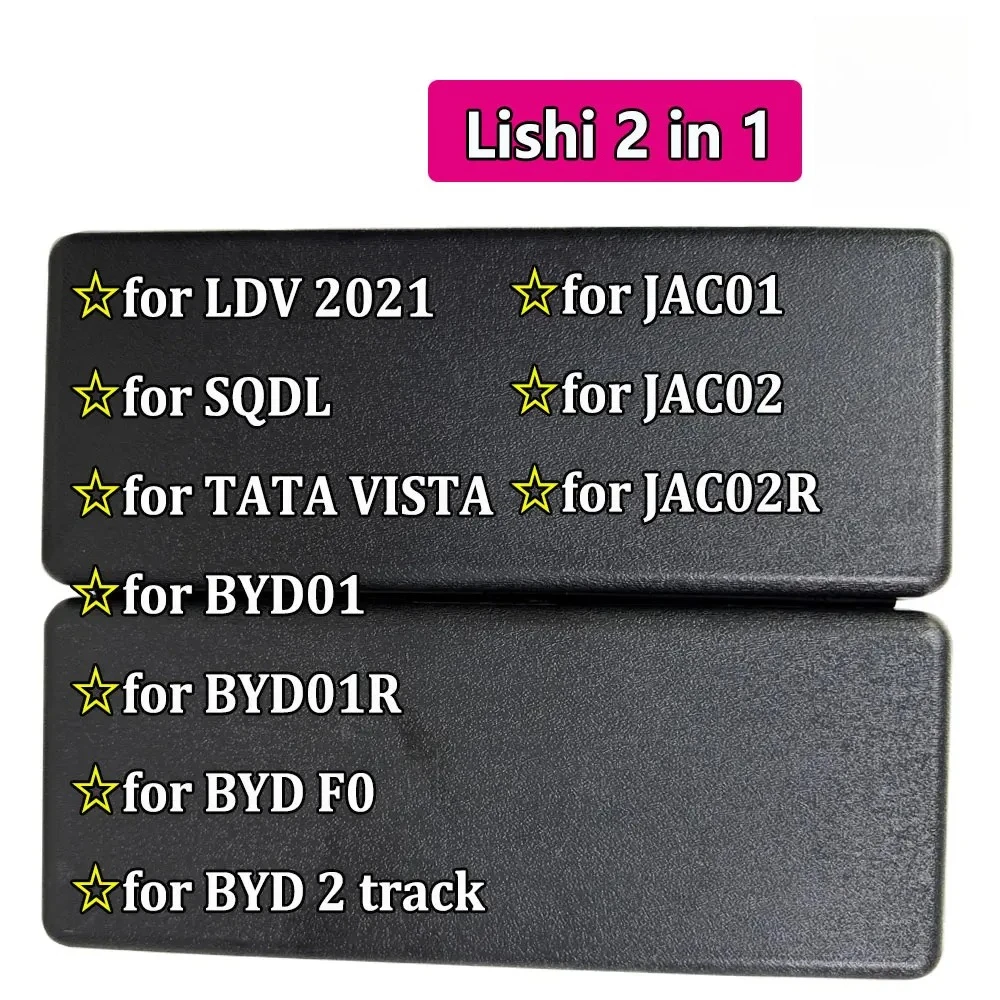 Lishi 2 IN 1 for JAC01 JAC02 JAC02R for BYD01 BYD01R,BYD F0,BYD 2 TRACK,for TATA VISTA,SQDL LDV2021 Locksmith Tool for Car Key