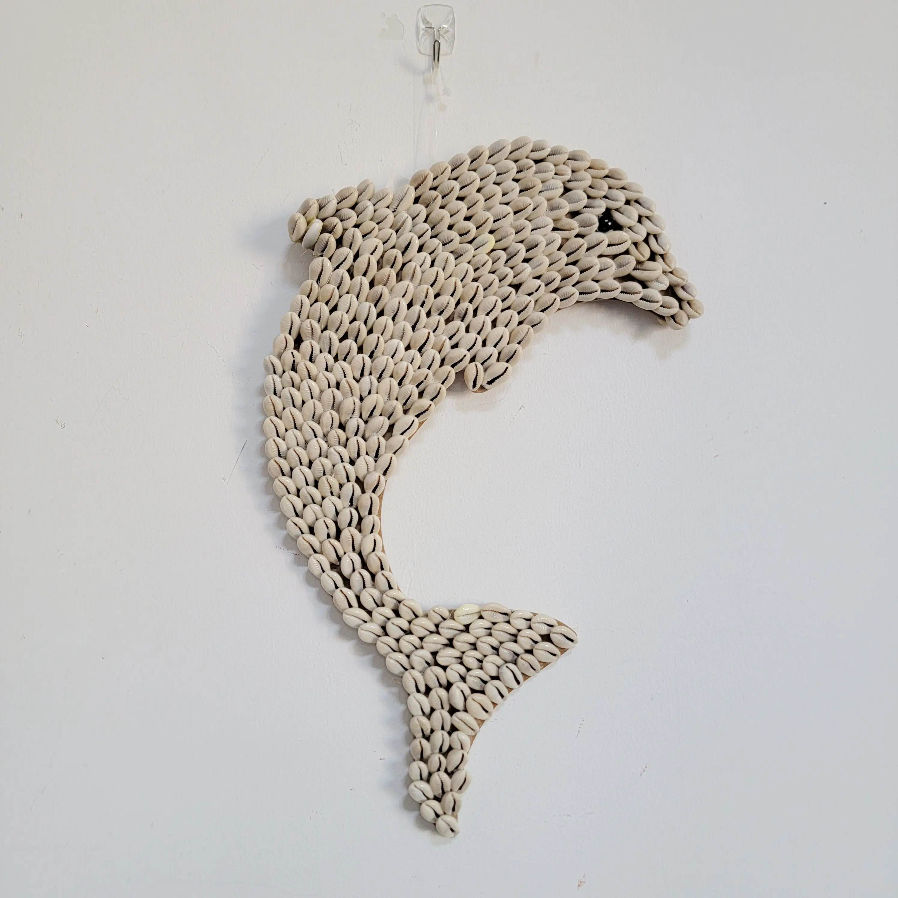 

SHELL DECORATIONS-SEA SHELLS-ROOM DECORATION-BOHO HANGING-dolphins SHAPE 38*23cm