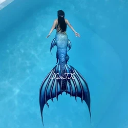 Adult Women Men Mermaid Tail Photo Props Beach Costumes Swimsuits With Flippers Fashion PVC Vacation stage prop birthday present