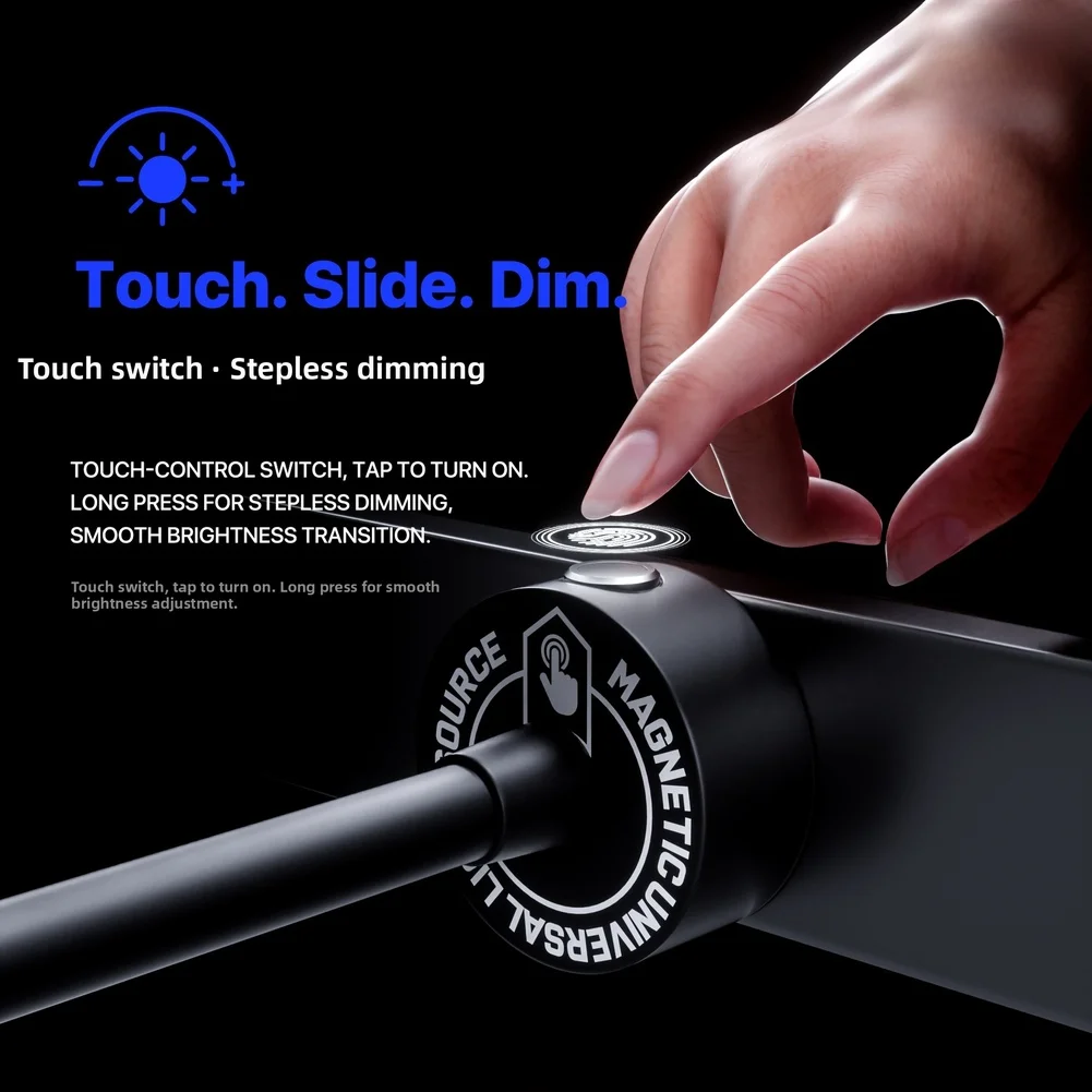 5W LED Microscope Light For Flexible Gooseneck Lamp 6000K 50000Lux For Touch Dimming Metal Base For Repair Reading Workbench
