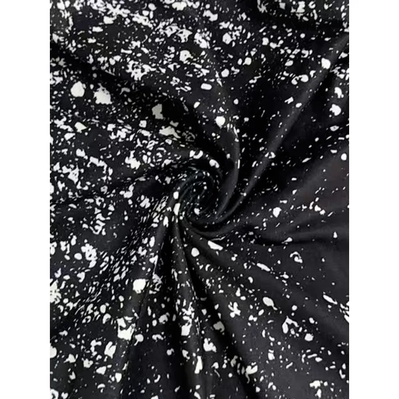 Frühling und Sommer Neuer Stil Modisches und elegantes langärmeliges bedrucktes Kleid Damen Lässiges Rundhalskleid