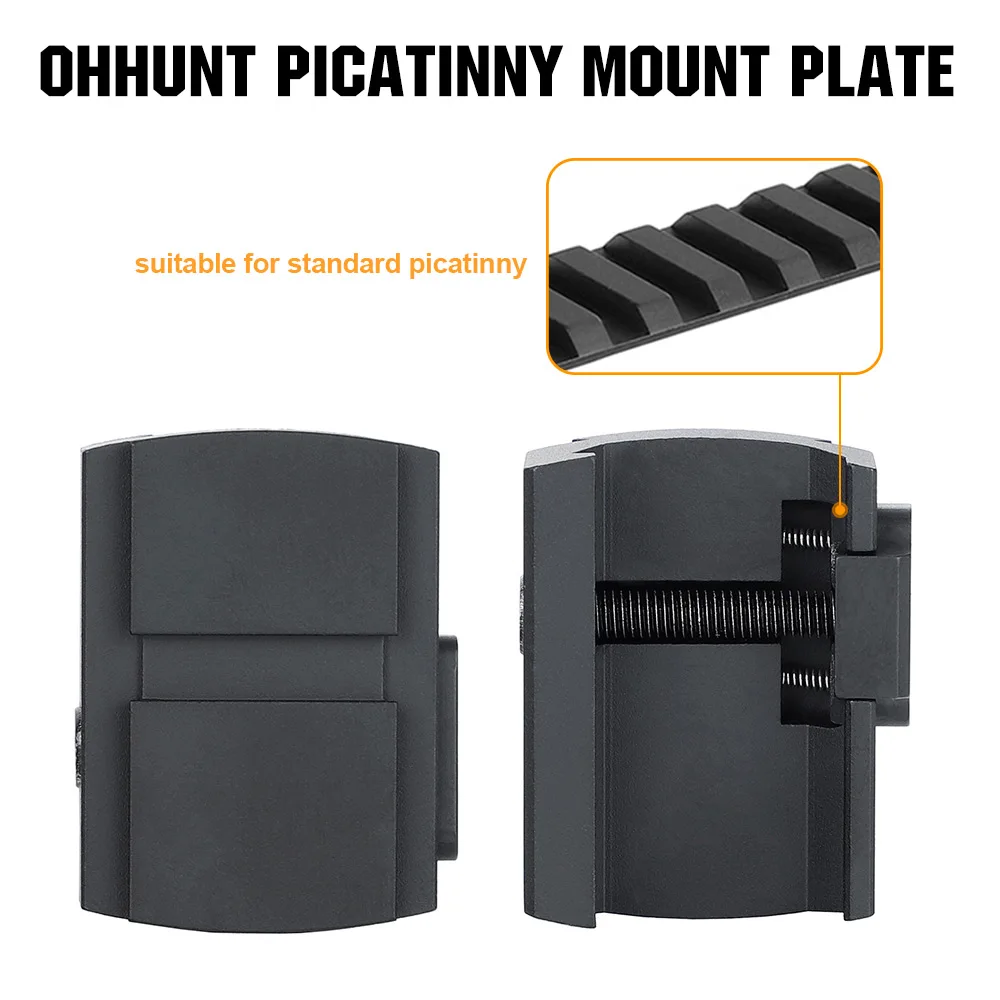 Ohhunt®ขายึดอแดปเตอร์ออปติกแผ่นยึดตั้งกล้อง Picatinny เข้ากันได้กับ509T