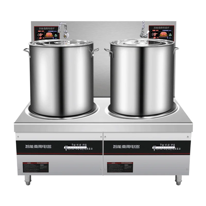

Double head electromagnetic soup stove, stainless steel, boil water with both eyes, boil soup, hang soup
