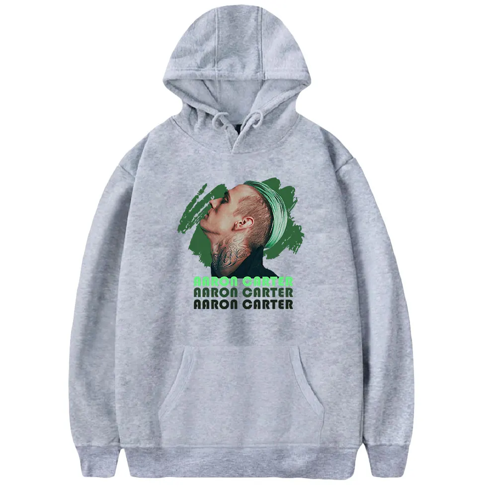 Aaron Carter Hoodie Rip เสื้อแขนยาวผู้หญิงผู้ชายเสื้อกันหนาว Rest in Peace เสื้อผ้า Unisex