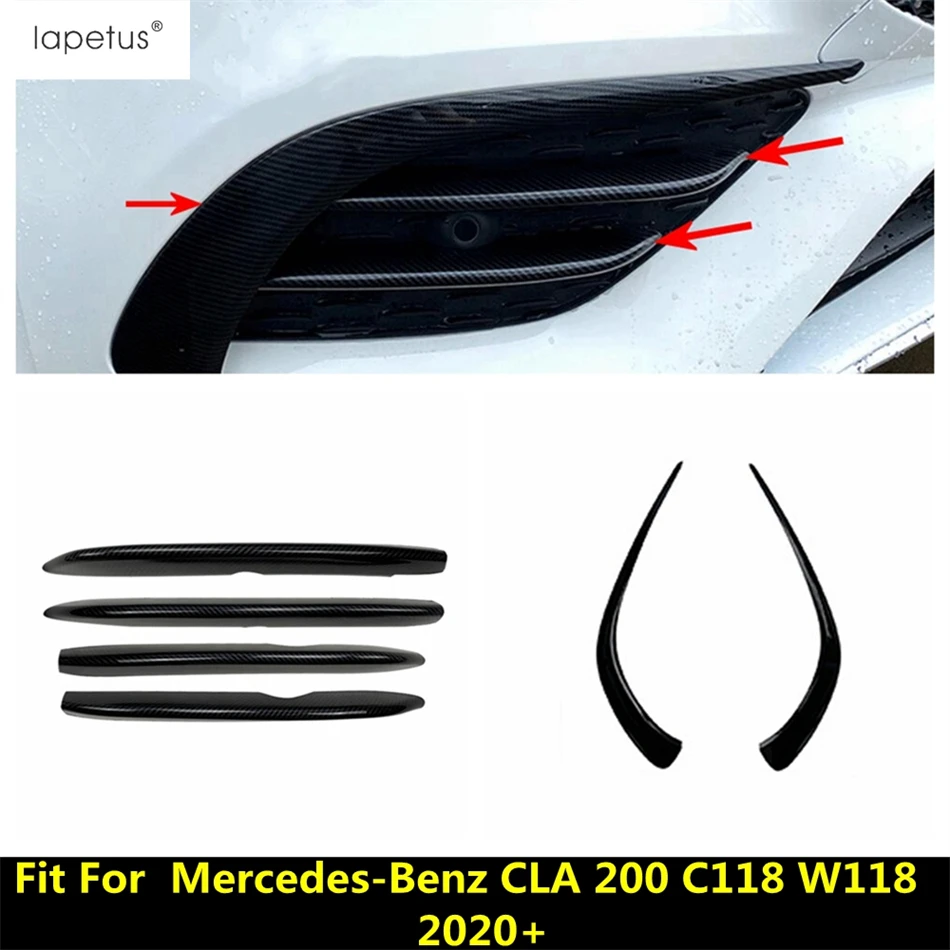 

Front Bumper Fog Light Lamp Eyebrow Grille Air Inlet Knife Strip Cover Trim Accessories For Benz CLA 200 C118 W118 2020 - 2022