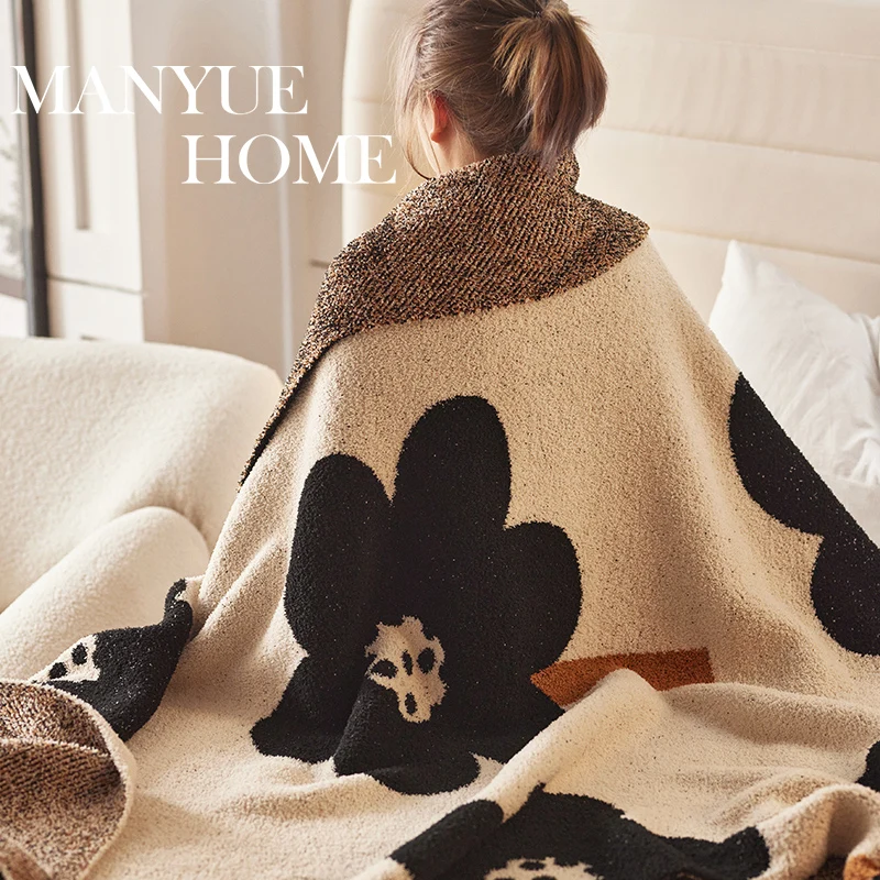 

Плед в скандинавском стиле для дивана, офиса, спальни, для кондиционера, мягкий, уютный, универсальный, для кондиционера, с пультом управления, B...