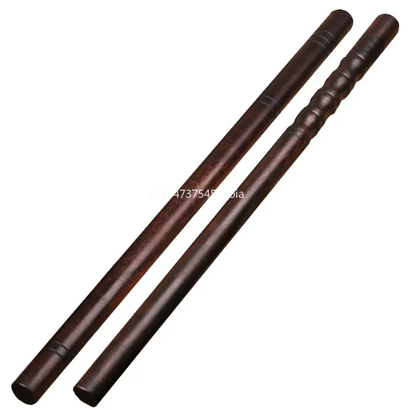 60cm Solid Wood Short Stick Black Sandalwood Tai Chi Stick, Kung Fu Stick, Self Defense Vehicle Mounted Wood Stick Self Defense