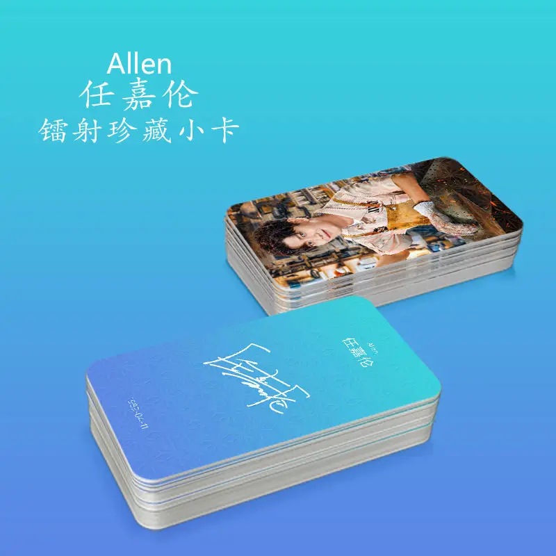 

Chinese Star Allen Ren Jia Lun Small Card 10Piece 3Inch Rounded Edge Card Small Cains Wind Photos Fans Gift Lomo Cards