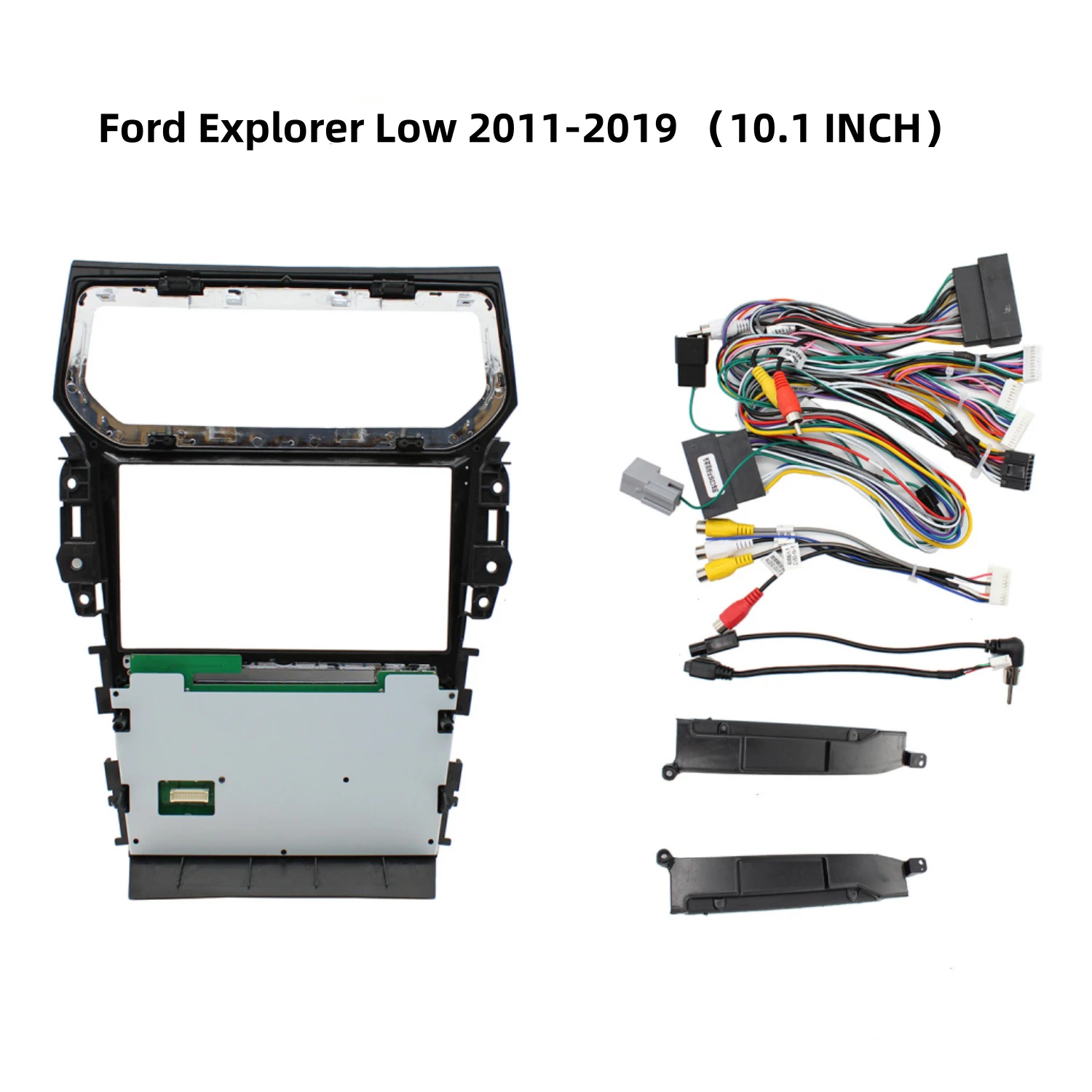 2Din Car 10.1 inch for Ford Explorer Low  Radio MP5 Player Panel Fascia  Stereo Player Install Surround Panel Dash Kit GPS Frame