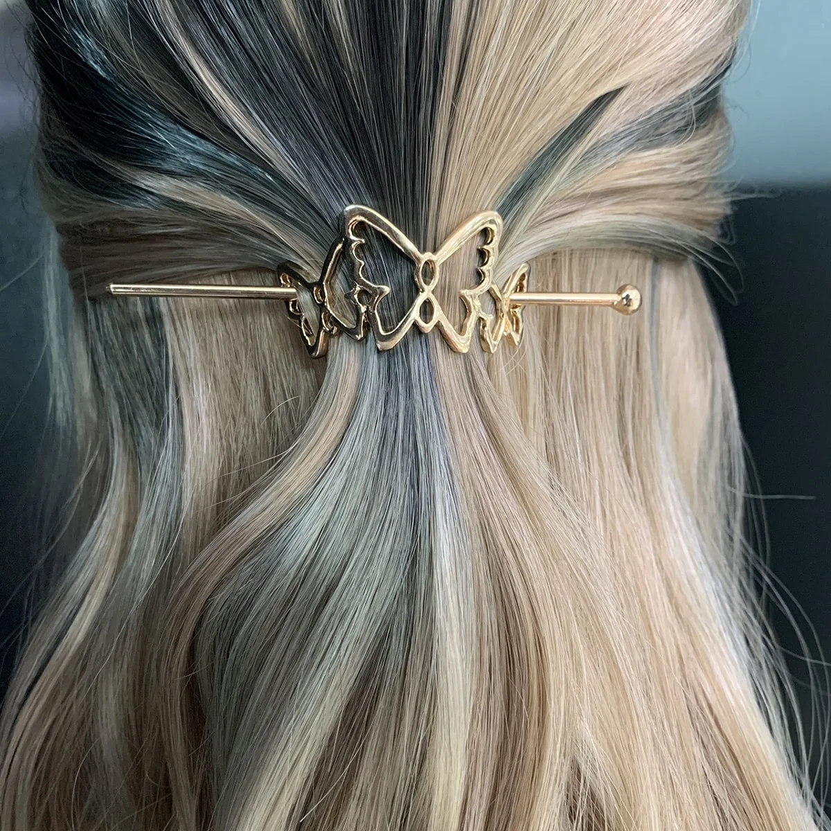 1 Piece Of Exquisite Metal Hairpin With Round Head And Coiled Hair Accessory, Suitable For Daily Use