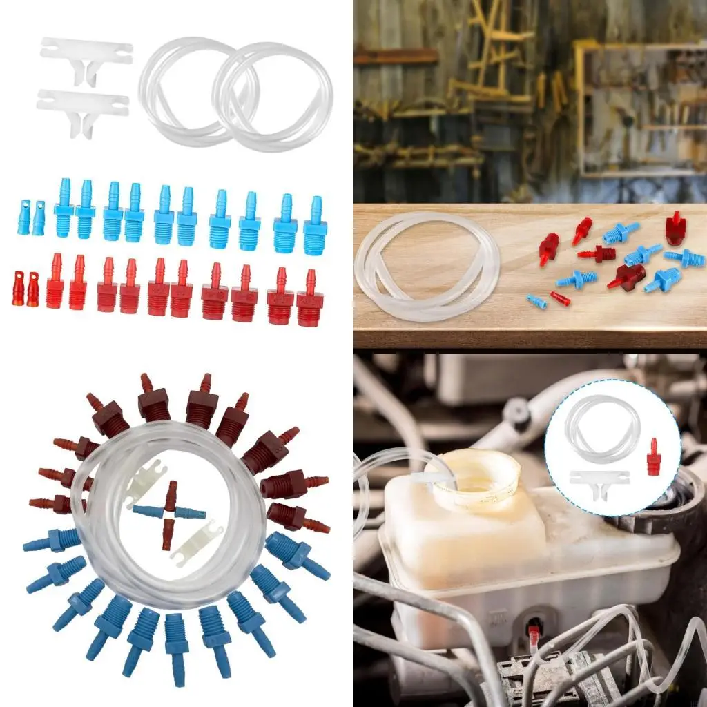 

Easy To Use Plastic Main Cylinder Bleeder Set Works With Both Brake Components For Car Trucks And SUVs H9EE