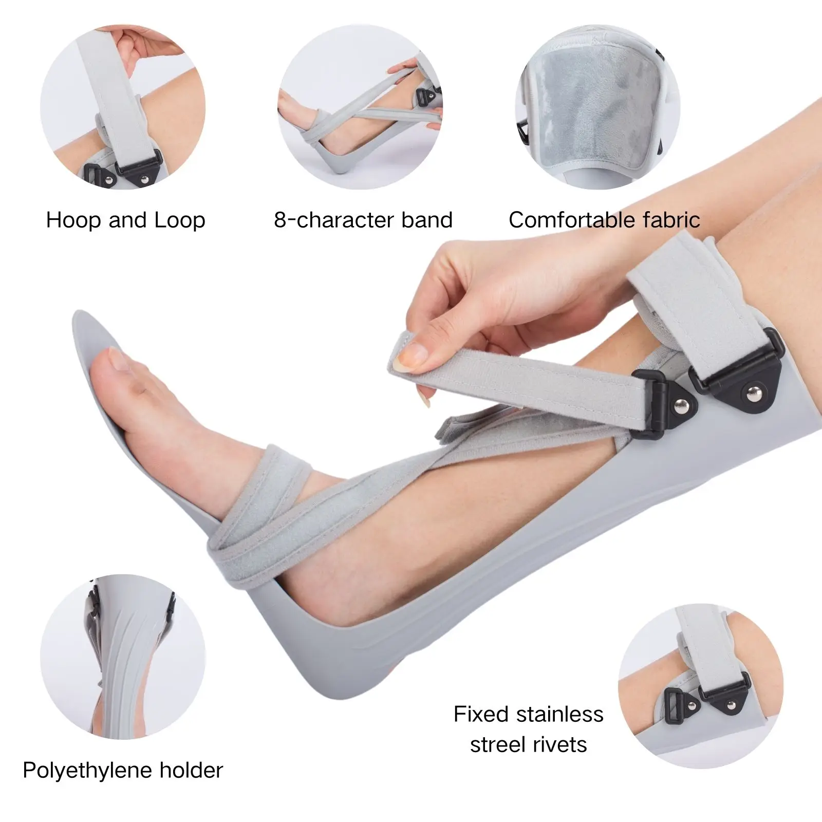 AFO Foot Drop Brace Splint Ankle Foot Orthosis Walking with Shoes or Sleeping for Stroke Hemiplegia, Drop Foot Stabilizer