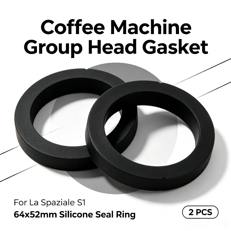 5 PCS Espresso Brew Head Gasket, Food Grade Silicone 64x52mm Seal Ring Replacement Parts For La Spaziale S1 Coffee Maker