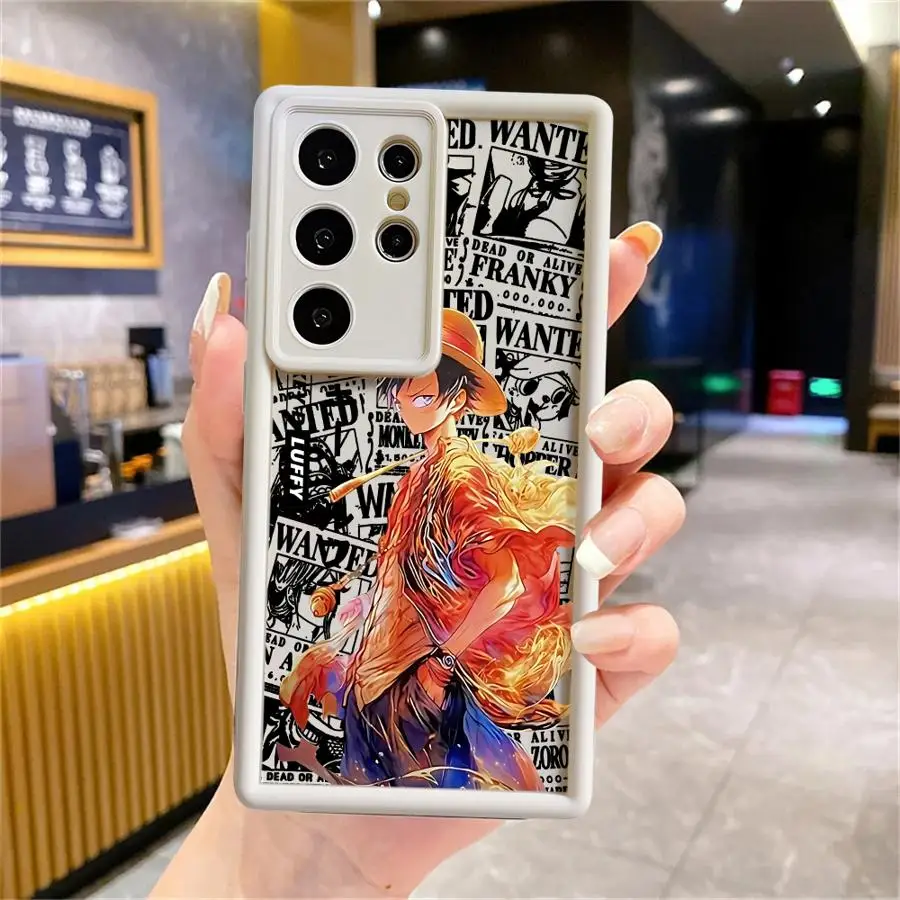 Etui One Piece Cool Zoro Luffy na Samsung Galaxy S25 Ultra S25 Edge S24Ultra S23 FE S20FE S22 S21 S24 Plus, miękka obudowa