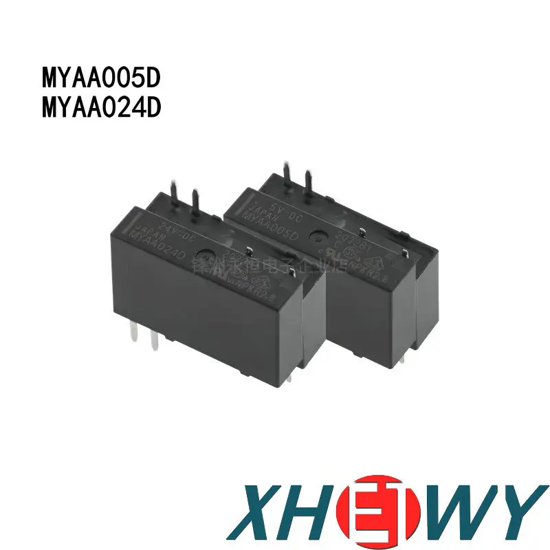 MYAA005D 5VDC MYAA024D 24VDC set of normally open 4-pin 5A 250VAC brand new original relay
