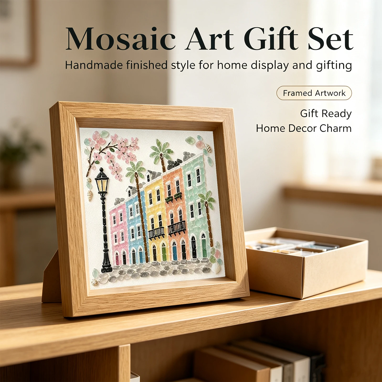 DIY Mosaic Art Kit with Frame  - Resin Craft For Beginners ulasan dan harga