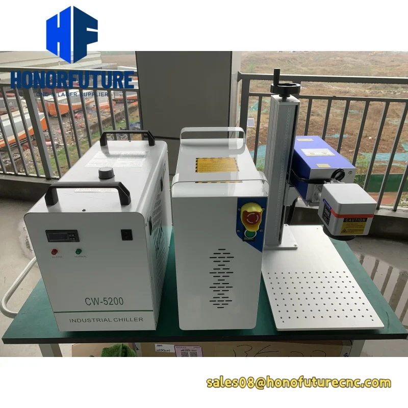 10W UV Laser Marking Machine 5W 355nm Glass Maker Non-Metal Engraver 3w for Glass/Wood/PVC/Metal/Plastic Leather Rotary Optional