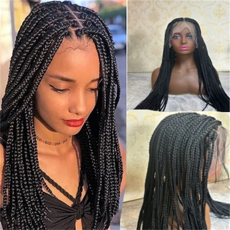 

Synthetic Hair Lace Front Wig For Women High Density Wig Fiber Lace Wig Cosplay Black Soft Curly Braided Wigs Sale Glueless