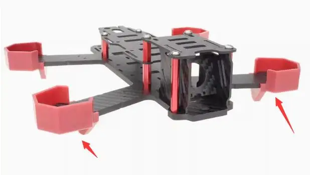4pcs in One Set Original Emax Motor Mount Protection Seat+landing Gear AIO for Nighthawk 170-200mm Rc Car 2203 2204 2205 Motor