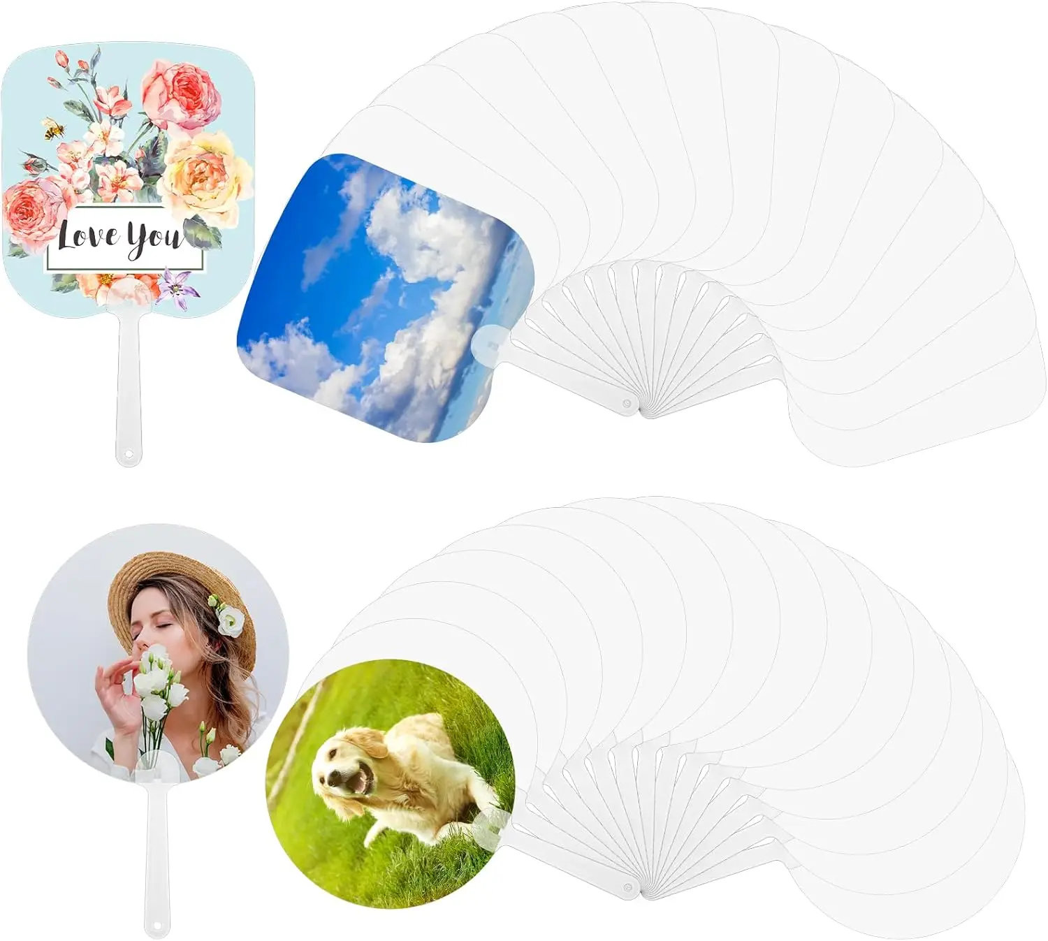 

30 шт./лот с вашим логотипом, сублимационный ручной двусторонний весло из ПЭТ-пластика для церковного/свадьбы/выпускного использования