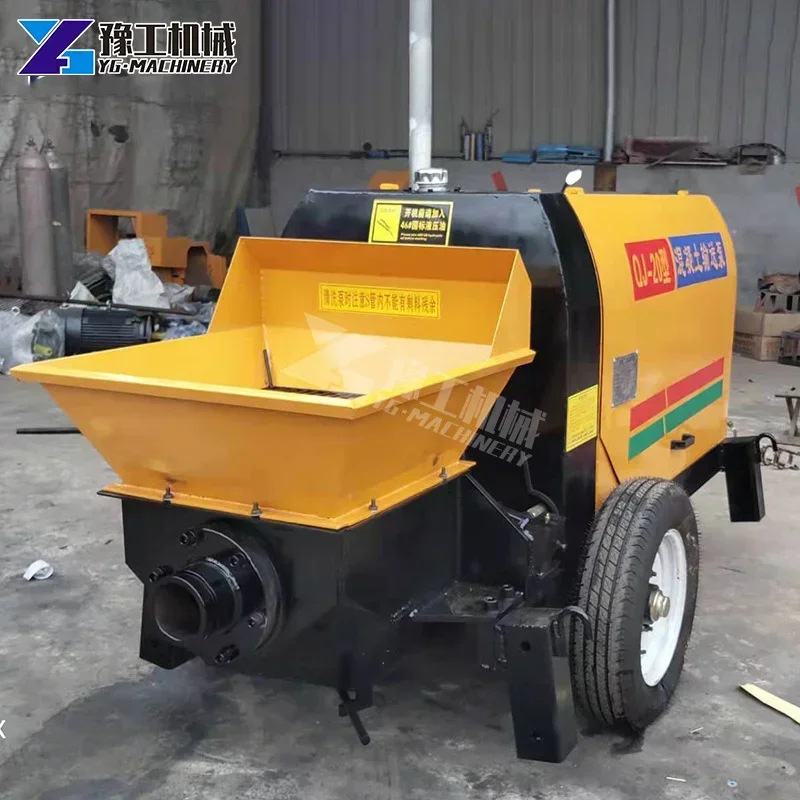 YG Stone Concrete Pump Secondary Structure Column Pumping Pressure Strong Particles Hydraulic Structure Pouring Pump Machine