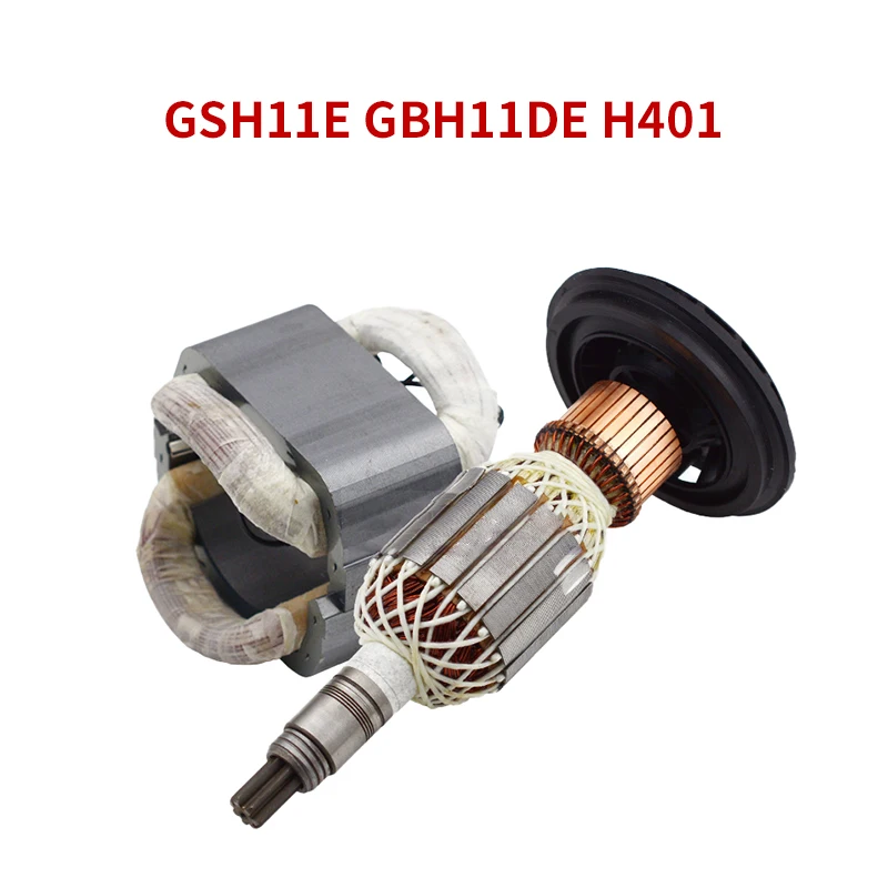 Imagem -02 - Acessórios do Rotor para Bosch Gsh11e Gbh11de H401 Elétrica Picareta Martelo de Impacto Broca Armadura Rotor Âncora Estator Bobina Substituição